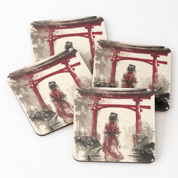 Item preview, Bridge of Reflection: Ink Wash Art of a Japanese Woman designed and sold by LuluDragon.