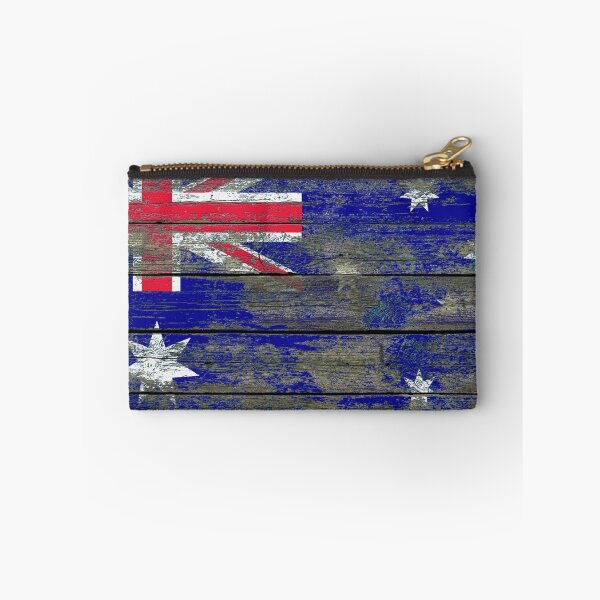 Item preview, Flag of Australia on Rough Wood Boards Effect designed and sold by JeffBartels.