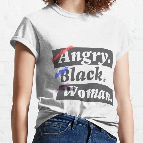 Sometimes Angry Black Woman - Small Logo - Pawsibilities Vet Med Classic T-Shirt