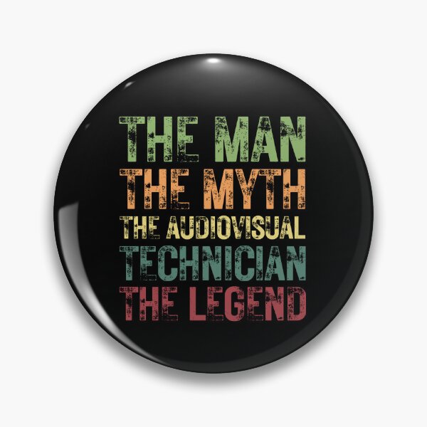 Item preview, The Man The Myth The Audiovisual Technician The Legend designed and sold by Crafty-Mornings.