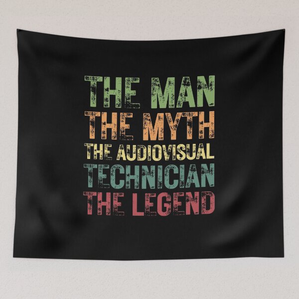 Item preview, The Man The Myth The Audiovisual Technician The Legend designed and sold by Crafty-Mornings.