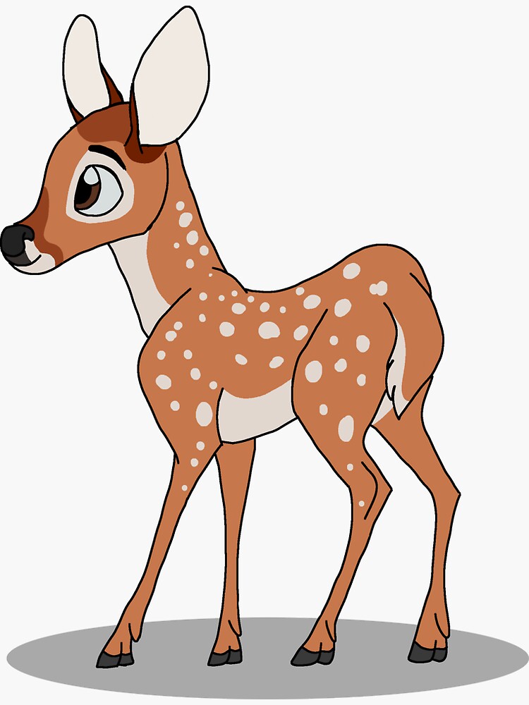 fawn Sticker for Sale by lux-lisbon