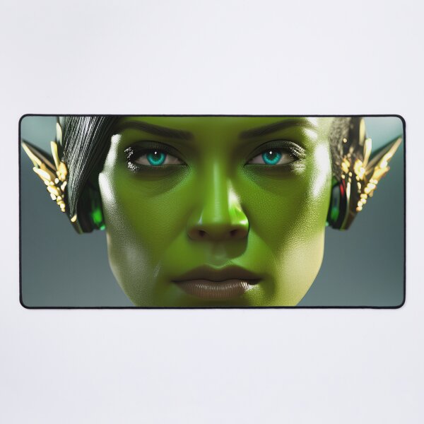 Item preview, Green Alien Commander Lady designed and sold by PopOptikal.