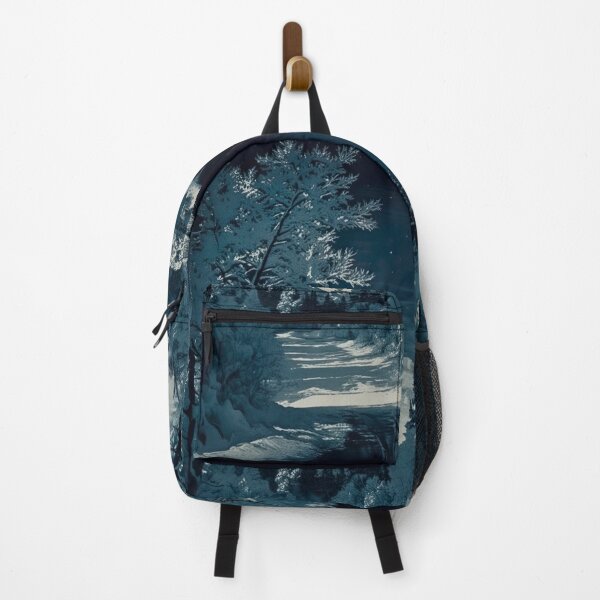 Item preview, Vintage Cyanotype winter landscape designed and sold by UmagineArts.