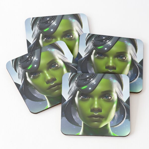 Item preview, Green Alien Princess designed and sold by PopOptikal.