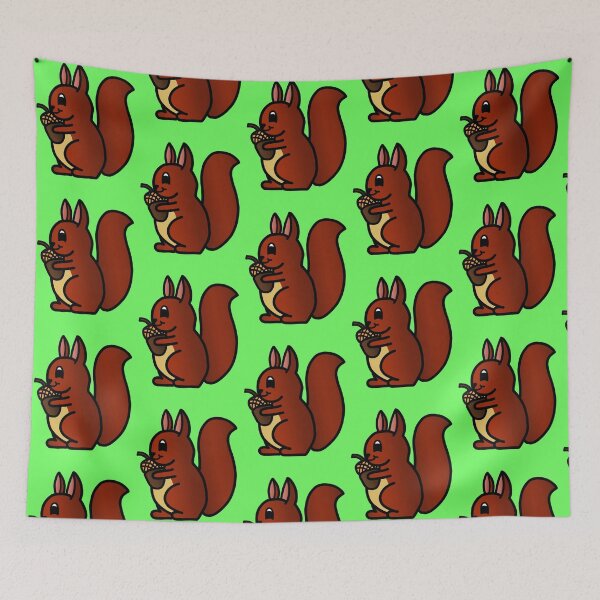 Item preview, Cute Little Baby Squirrel - Colour designed and sold by LadySquiggle.
