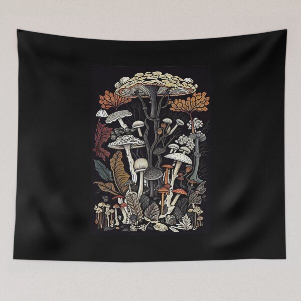 Item preview, Botanical Autumn Mushroom designed and sold by Wolka.