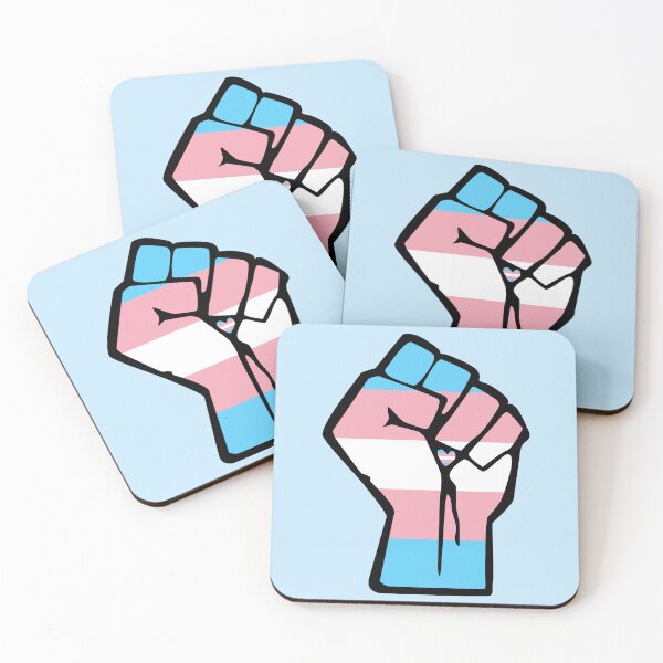 Item preview, Trans Pride Solidarity Fist designed and sold by everything4eva.