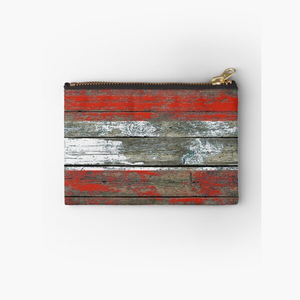Item preview, Flag of Austria on Rough Wood Boards Effect designed and sold by JeffBartels.