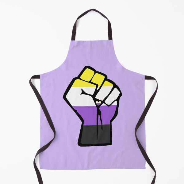 Item preview, Nonbinary Pride Solidarity Fist designed and sold by everything4eva.