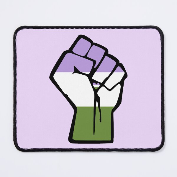 Item preview, Genderqueer Pride Solidarity Fist designed and sold by everything4eva.