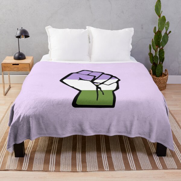Item preview, Genderqueer Pride Solidarity Fist designed and sold by everything4eva.