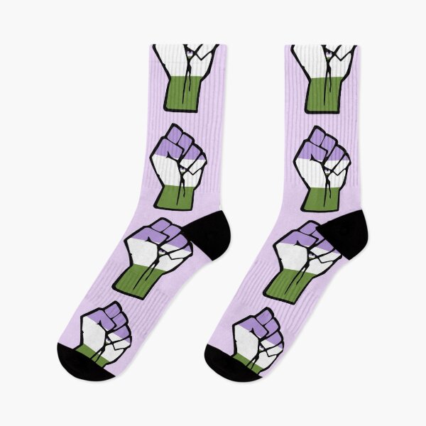 Item preview, Genderqueer Pride Solidarity Fist designed and sold by everything4eva.