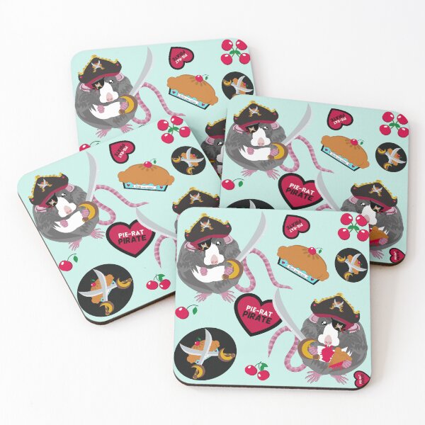 Item preview, Pie-Rat Pirate VS cherry pie ARRRR!  designed and sold by CuddlyPeas.