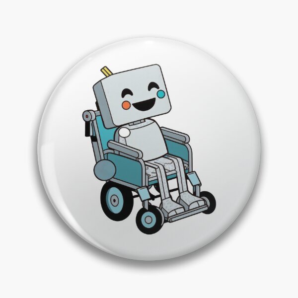 Item preview, Happy robot in a wheelchair designed and sold by Marcus Burnette.