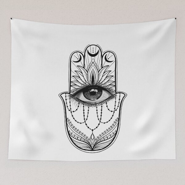 Item preview, Hamsa Hand Yogi Hand Hams Amulet Good Luck Charm Hand Fatima designed and sold by Ngan-Jasmine.