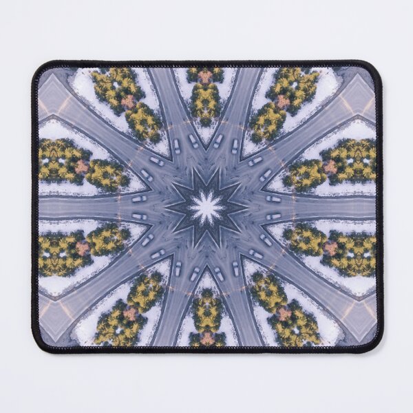 Artikelvorschau, Winter Road Aerial view Kaleidoscope pattern 8 entworfen und verkauft von Swabcraft.