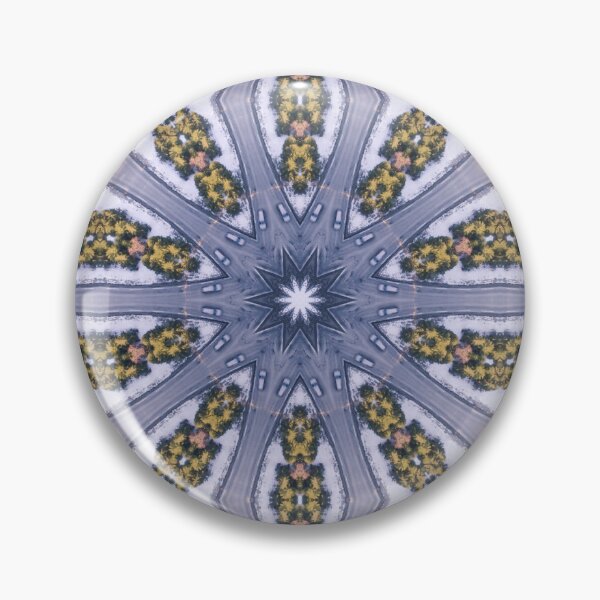 Item preview, Winter Road Aerial view Kaleidoscope pattern 8 designed and sold by Swabcraft.