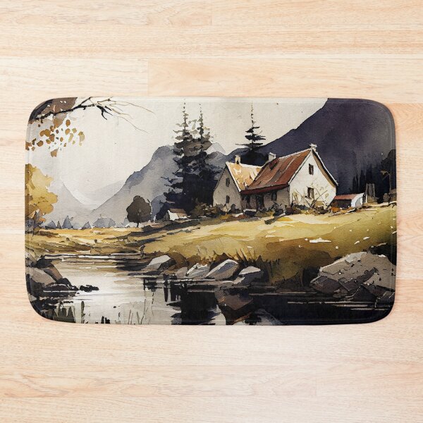 Item preview, Valley and river landscape designed and sold by Paninato.