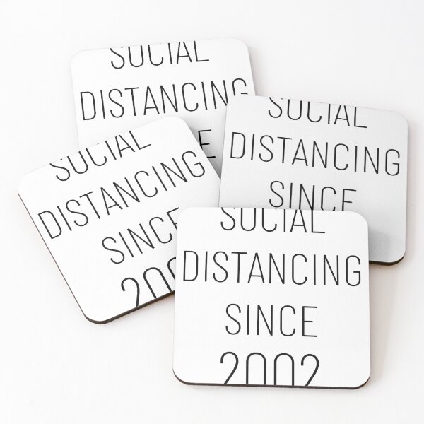 Item preview, Social Distancing Since 2002 - Funny & Sarcasm  designed and sold by CheeseBlueprint.