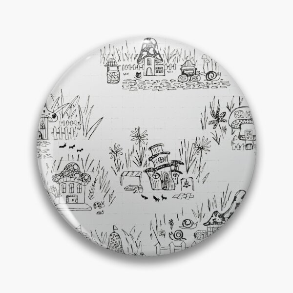 Item preview, Cute Mushroom Village (At Ant Scale) designed and sold by Mackenzie Hawes.