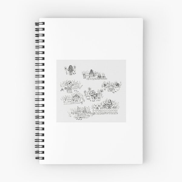 Item preview, Cute Mushroom Village (At Ant Scale) designed and sold by Mackenzie Hawes.