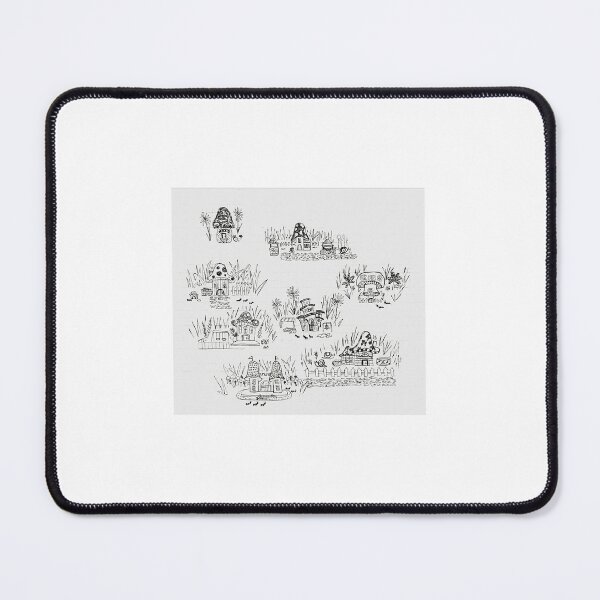 Item preview, Cute Mushroom Village (At Ant Scale) designed and sold by Mackenzie Hawes.