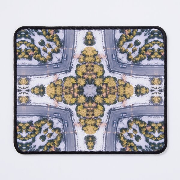 Item preview, Winter Road Aerial view Kaleidoscope pattern 12 designed and sold by Swabcraft.