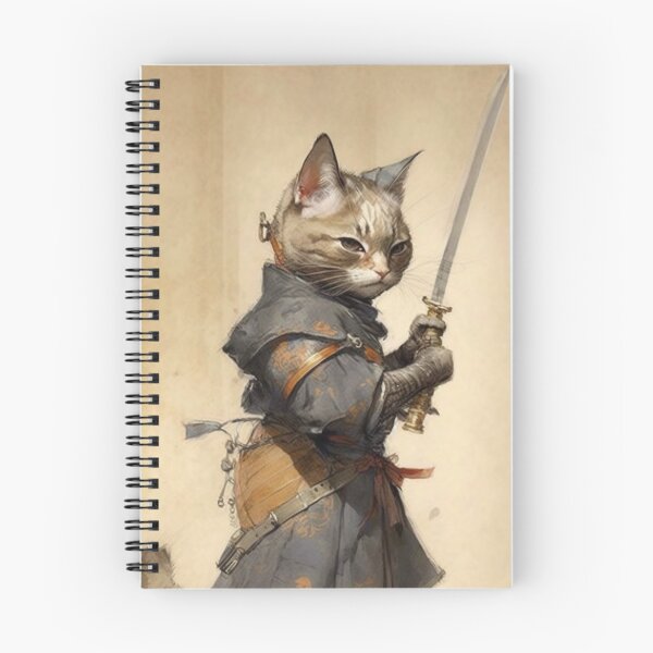 Item preview, Female Samurai Kitten 1 designed and sold by PrintedBeat.