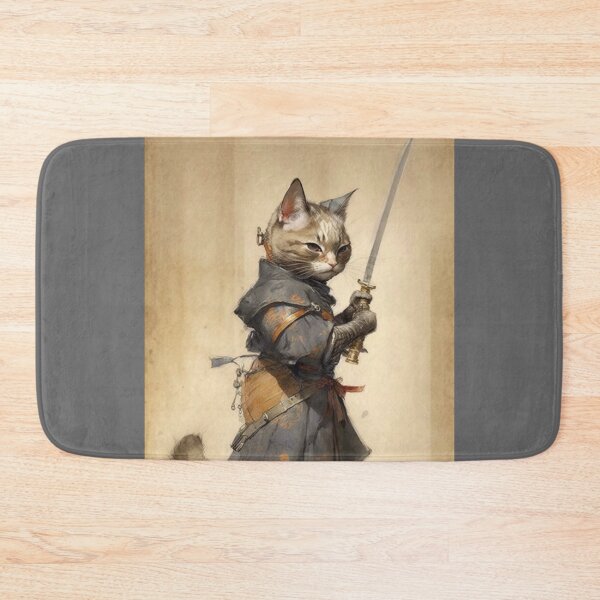 Item preview, Female Samurai Kitten 1 designed and sold by PrintedBeat.