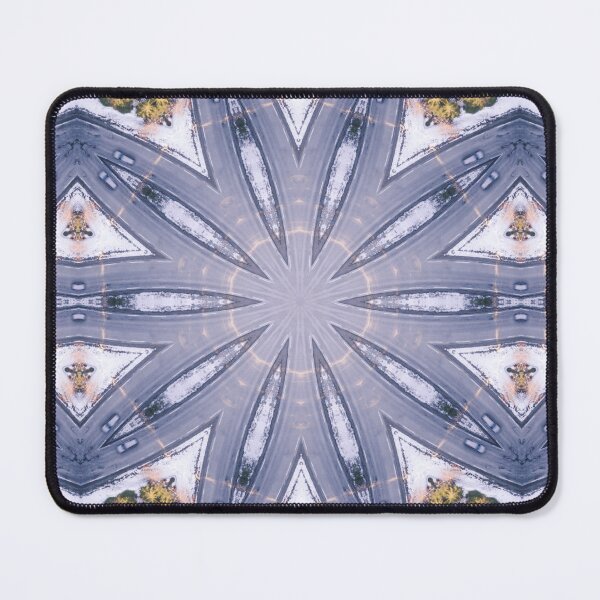 Item preview, Winter Road Aerial view Kaleidoscope pattern 16 designed and sold by Swabcraft.