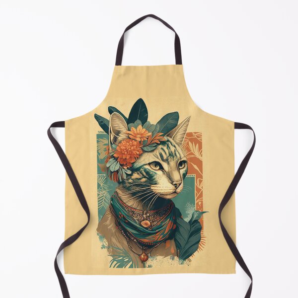 Item preview, Boho Cat 37 Abstract Art Print Painting Wall Decor designed and sold by winterkitty88.