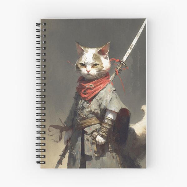 Item preview, Female Samurai Kitten 2 designed and sold by PrintedBeat.