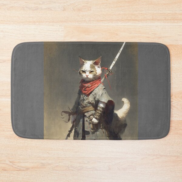 Item preview, Female Samurai Kitten 2 designed and sold by PrintedBeat.