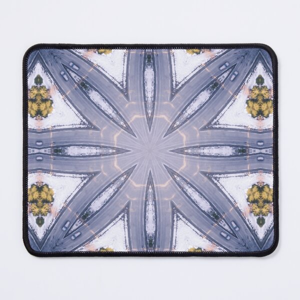 Item preview, Winter Road Aerial view Kaleidoscope pattern 17 designed and sold by Swabcraft.