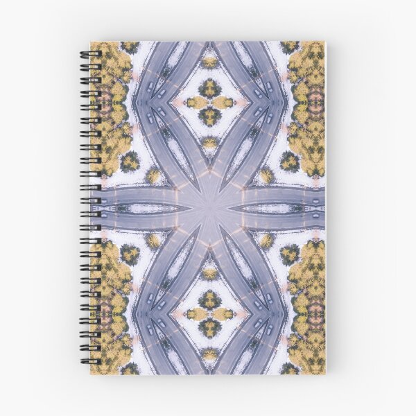 Item preview, Winter Road Aerial view Kaleidoscope pattern 18 designed and sold by Swabcraft.