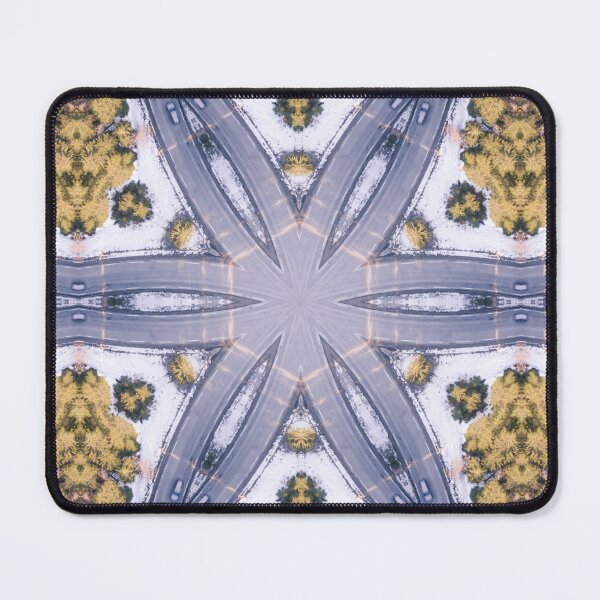 Item preview, Winter Road Aerial view Kaleidoscope pattern 18 designed and sold by Swabcraft.