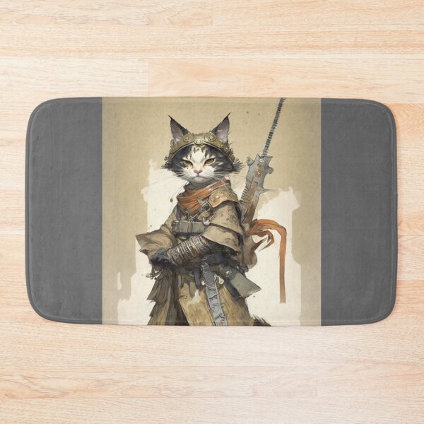 Item preview, Female Samurai Kitten 3 designed and sold by PrintedBeat.