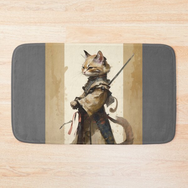 Item preview, Female Samurai Kitten 4 designed and sold by PrintedBeat.