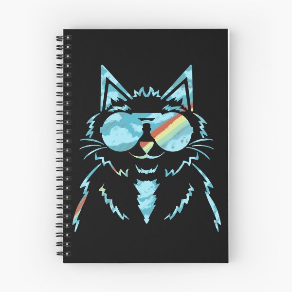 Item preview, Rainbow Journey Cat With Black Background  designed and sold by missmann.