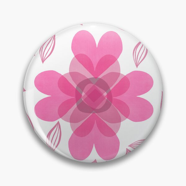 Item preview, Heart Blooms in Pink designed and sold by ArtFabric.
