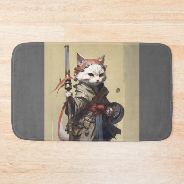 Item preview, Female Samurai Kitten 5 designed and sold by PrintedBeat.