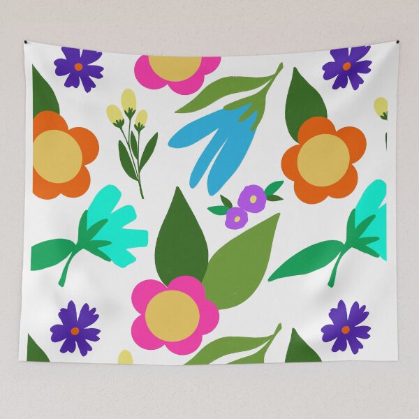 Item preview, Colorful florals - large designed and sold by PrettywithColor.