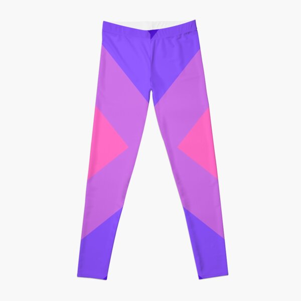 Modern Purple Triangle Pattern Leggings