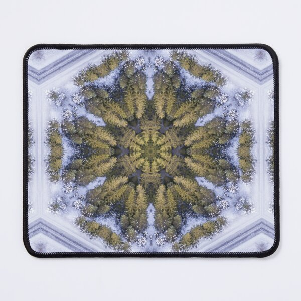 Item preview, Winter Road Aerial view Kaleidoscope pattern 26 designed and sold by Swabcraft.