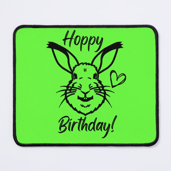 Item preview, Hoppy Birthday: un conejito sonriente y feliz designed and sold by LadySquiggle.