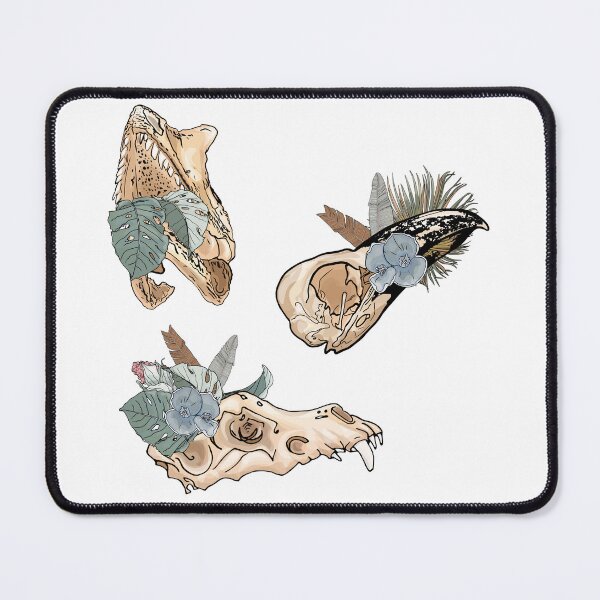 Item preview, Animal skeleton in tropical flowers and leaves designed and sold by Anastasiia Yurevych.