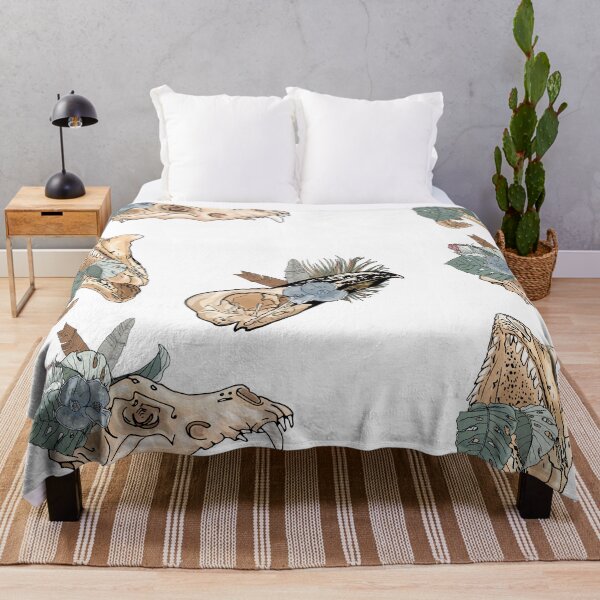 Item preview, Animal skeleton in tropical flowers and leaves designed and sold by Anastasiia Yurevych.
