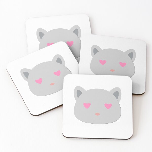 Item preview, a sweet gray cat with an expression of love designed and sold by MasBlangkon-Art.
