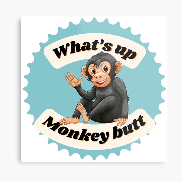 FUNNY MONKEY MEME' Poster, picture, metal print, paint by Adam Project